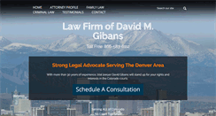 Desktop Screenshot of davidgibanslaw.com